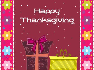 Illustration for happy thankgiving day clipart