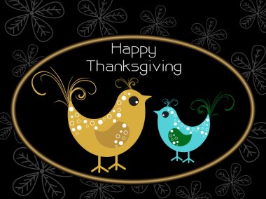 Illustration for happy thankgiving day clipart