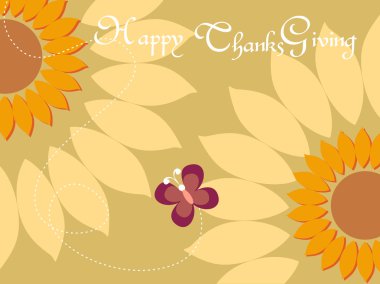 Illustration for happy thankgiving day clipart