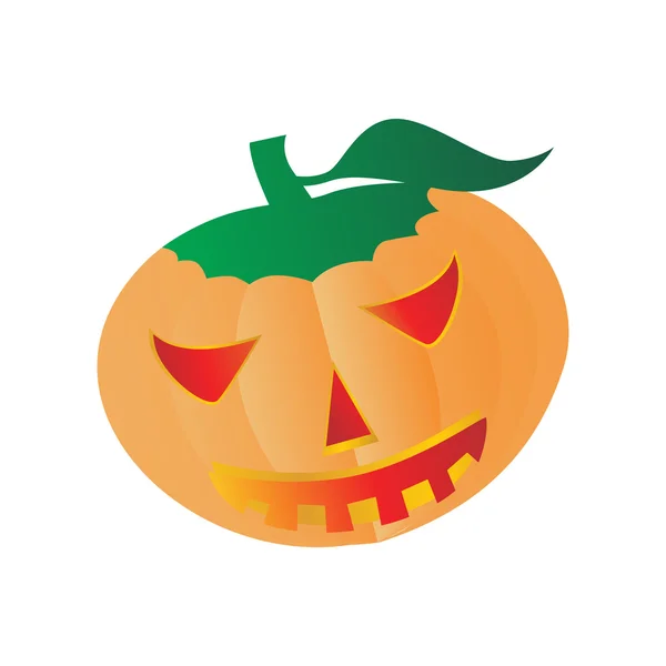 Vector geïsoleerd halloween pompoen — Stockvector