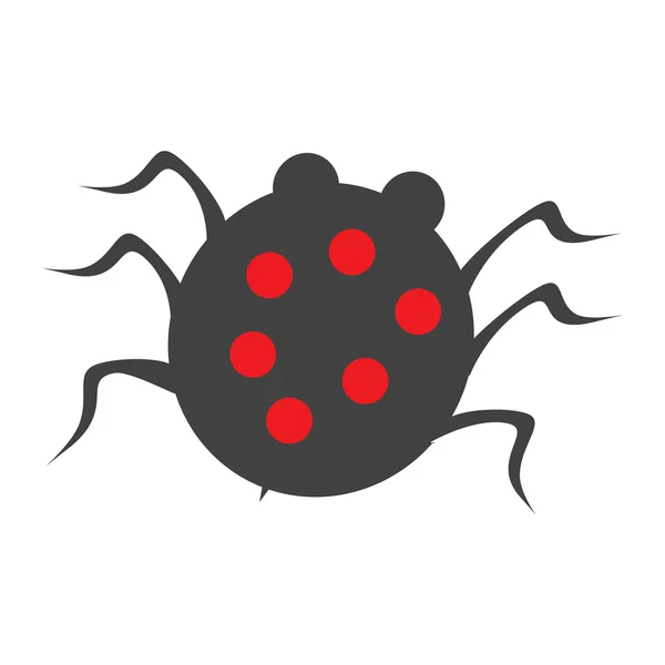 Insecte halloween isolé vecteur — Image vectorielle
