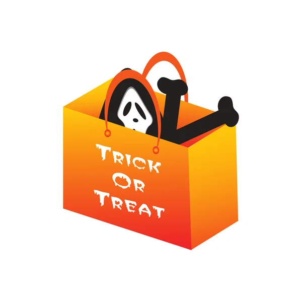 Halloween object with background — Stock Vector