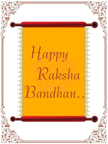 Happy rakshabandhan letterpad — Stock Vector