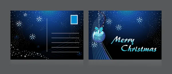 Arrière-plan avec carte postale de Noël isolé — Image vectorielle