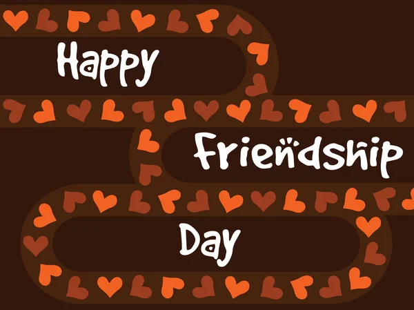 Carte vectorielle pour la journée de l'amitié — Image vectorielle