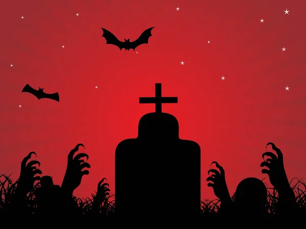 Contexte pour le jour d'Halloween — Image vectorielle