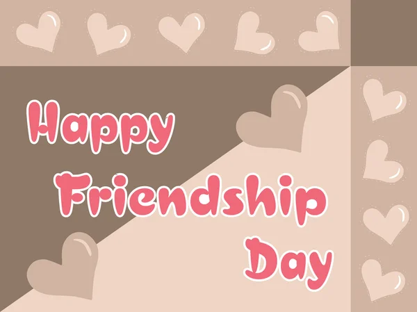 Friendship day card — Stock Vector