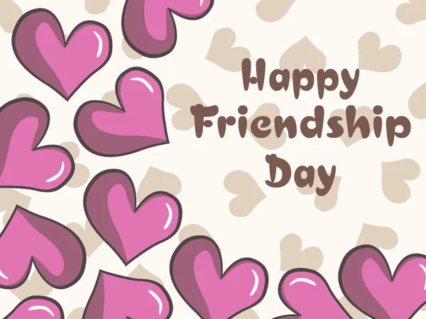 Romantic background for friendship day — Stock Vector