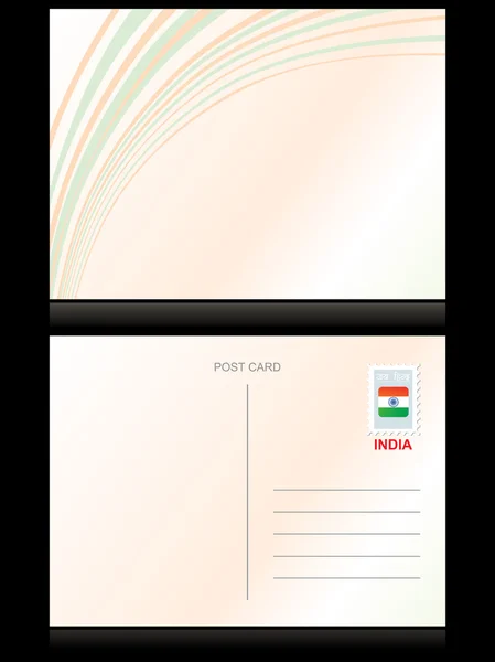 Vektorillustrasjon av postkort – stockvektor