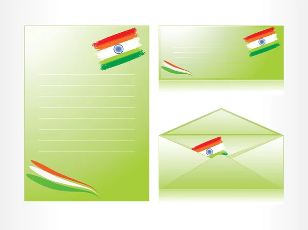 Vector envelop, letterhead, postcard — Stock Vector