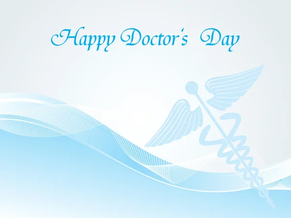 Illustration of happy doctor's day — Stock Vector