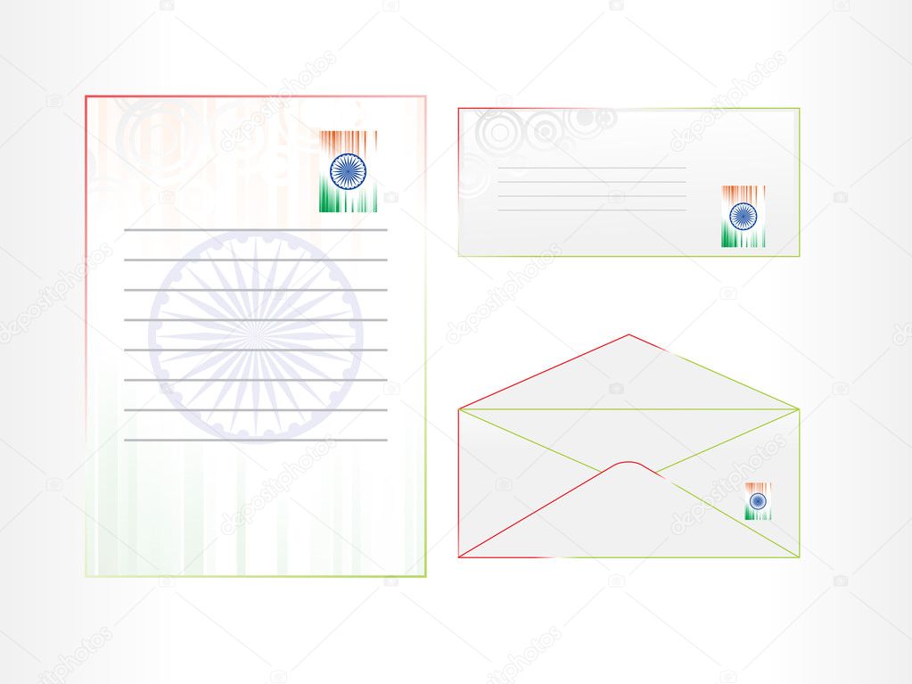 Vector postal card, letterhead, envelop Stock Vector by ©alliesinteract ...