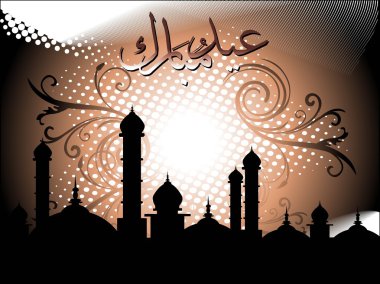 Illustration of eid background clipart