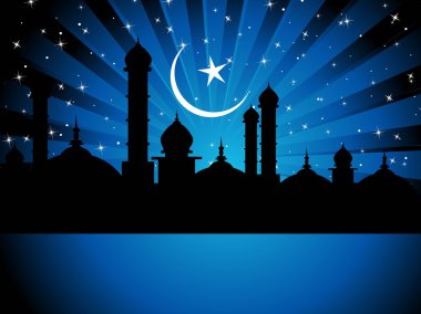 Illustration of eid background clipart