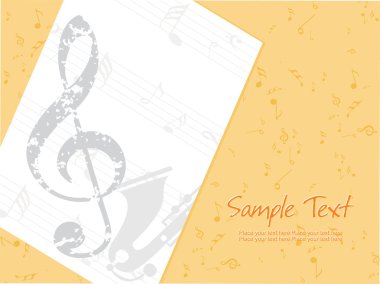 Illustration of musical background clipart