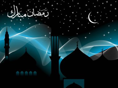 Religious background of ramadan clipart