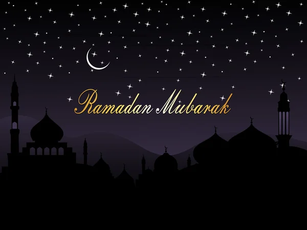 Illusztráció: ramadan háttér — Stock Vector