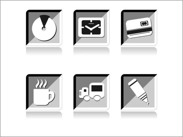 Vector conjunto de iconos de negocio — Archivo Imágenes Vectoriales