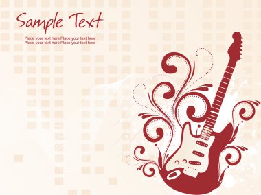 Vector illustration of musical background clipart