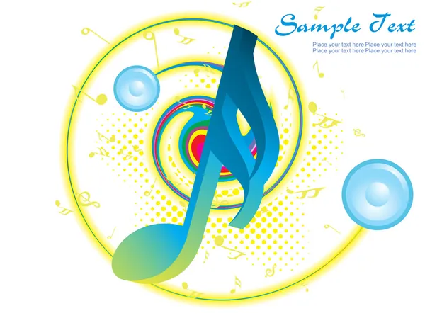 Vector illustration of musical background — Stock Vector
