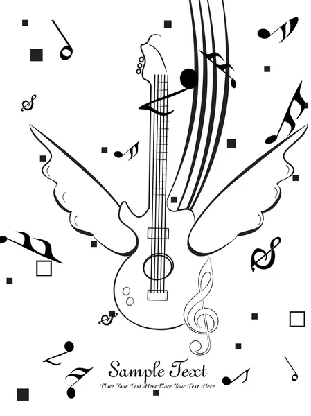 Illustration du contexte musical — Image vectorielle