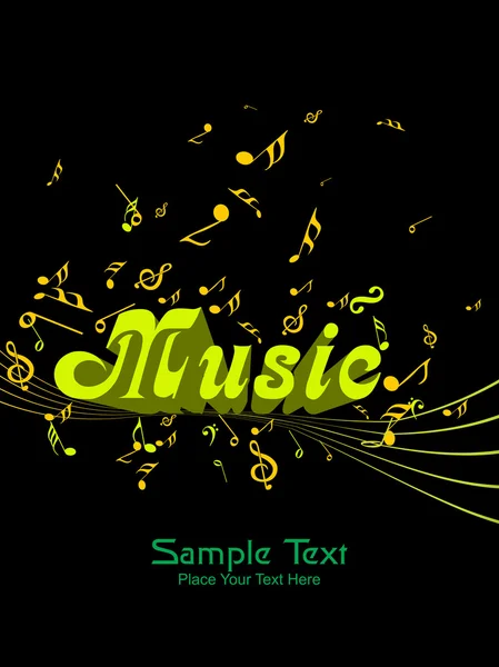 Illustration du contexte musical — Image vectorielle