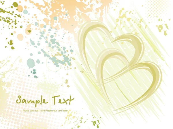 Grungy fond d'amour, illustration — Image vectorielle