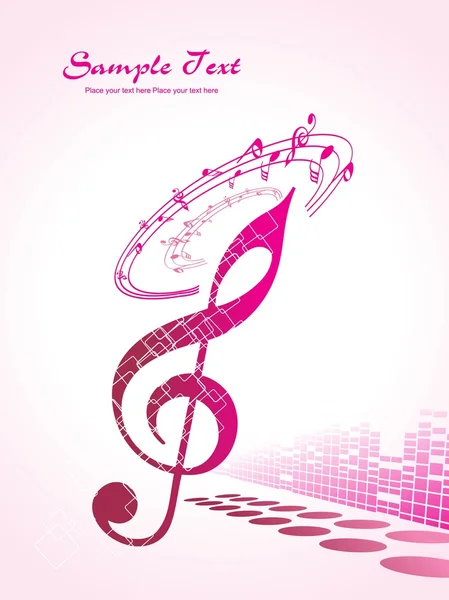 Illustration of musical background — Stock Vector