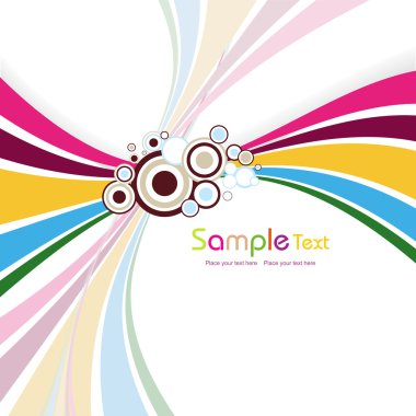 Abstract colorful artwork background clipart