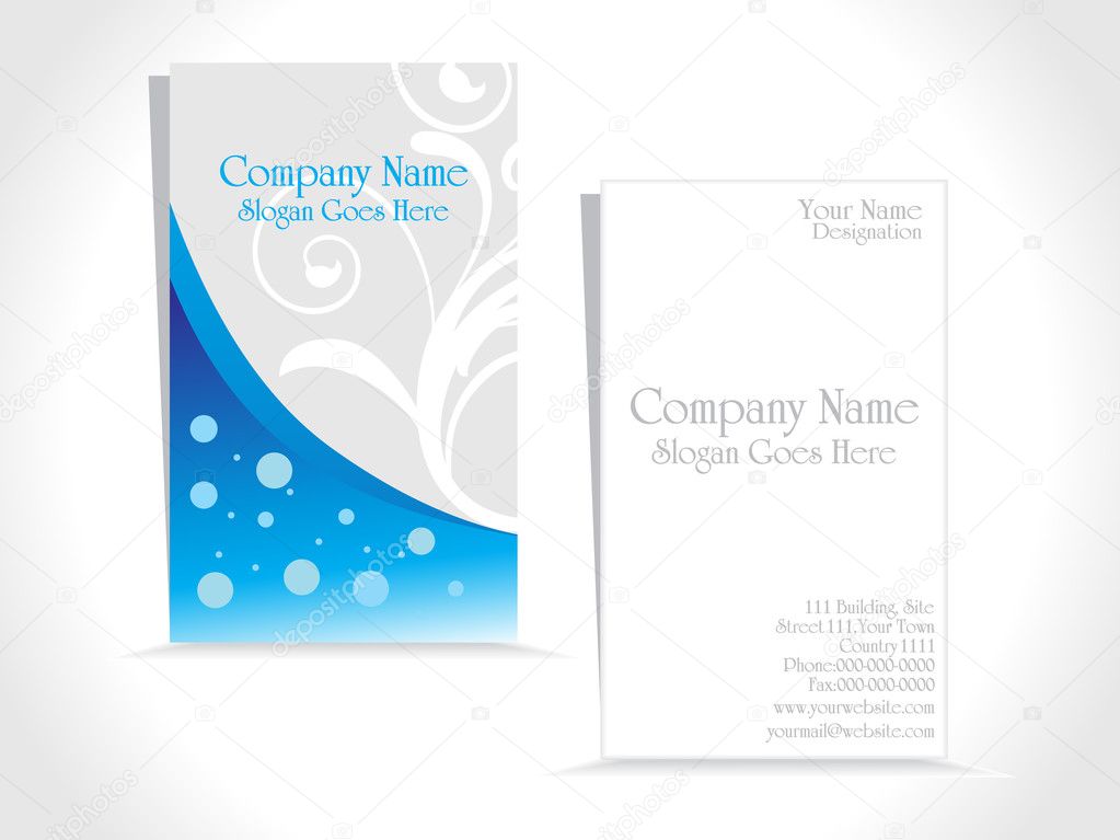 Vector set of business card