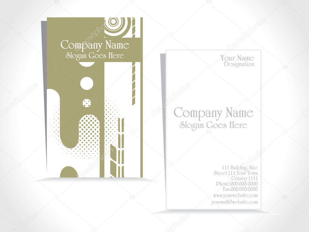 Vector set of business card