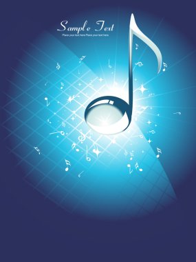 Musical background illustration clipart