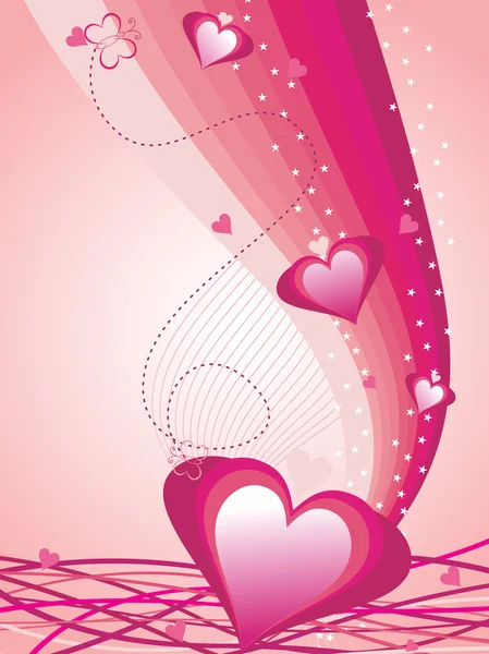 Романтическая иллюстрация ко Дню Святого Валентина — стоковый вектор