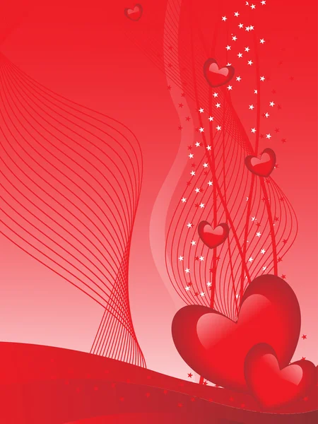 Ilustración romántica para San Valentín — Vector de stock