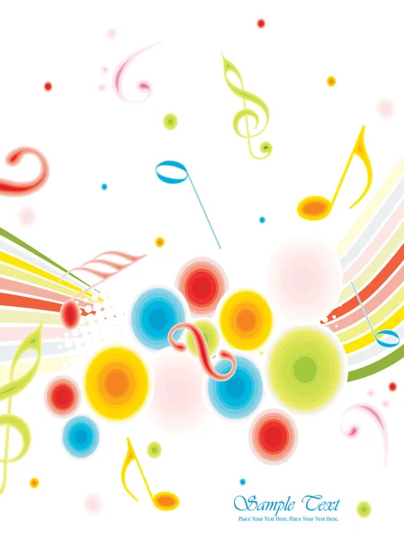 Illustration de fond musicale — Image vectorielle