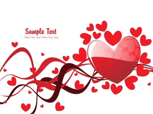 Romantic illustration for valentine day — Stock Vector