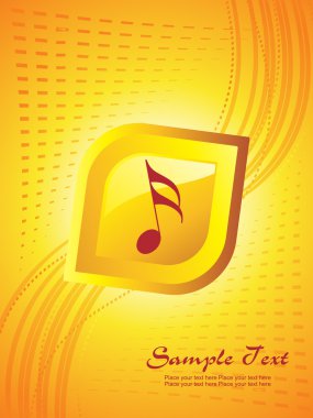 Vector illustration of music background clipart