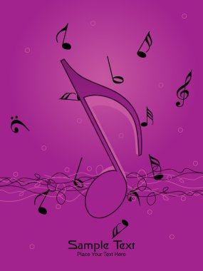 Vector illustration of music background clipart