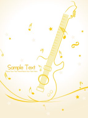 Vector illustration of music background clipart