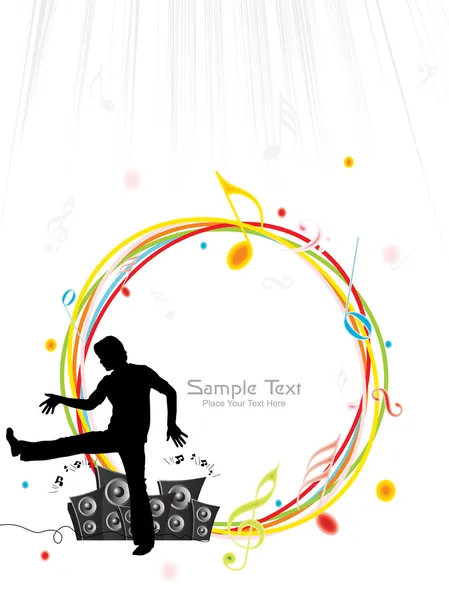 Vektor illustration av musik bakgrund — Stock vektor