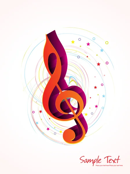音楽背景のベクトル図 — ストックベクタ