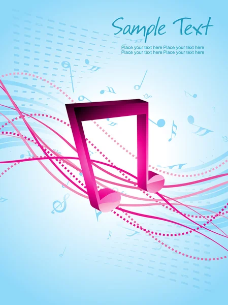 Illustrazione vettoriale del background musicale — Vettoriale Stock