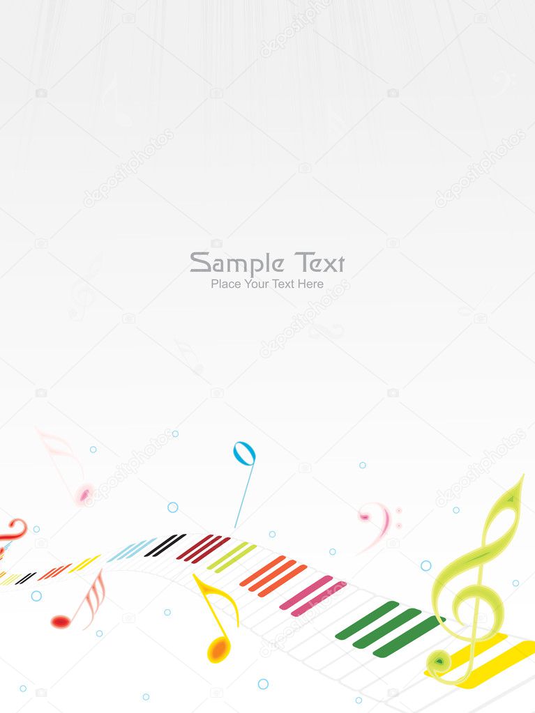 Vector illustration of music background