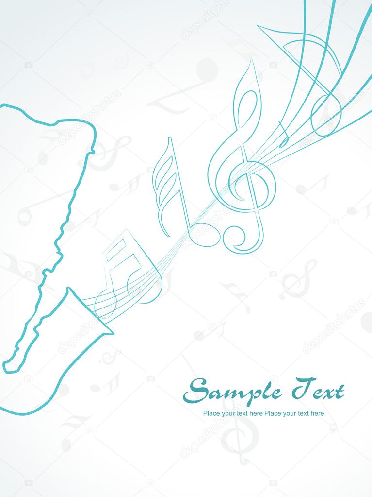 Vector illustration of music background