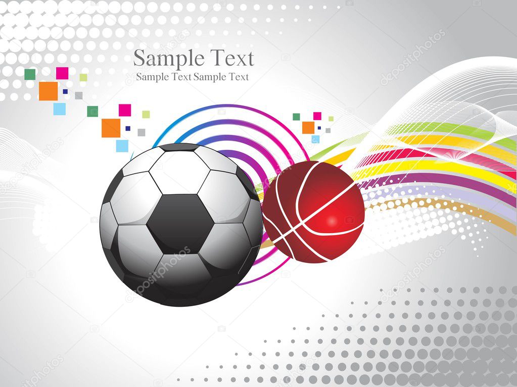 Abstract sports background illustration