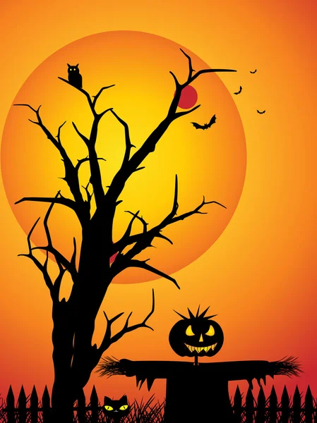 Ilustración para el día de Halloween — Archivo Imágenes Vectoriales