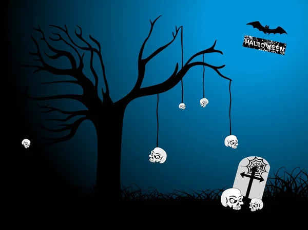 Ilustração para o dia de Halloween — Vetor de Stock