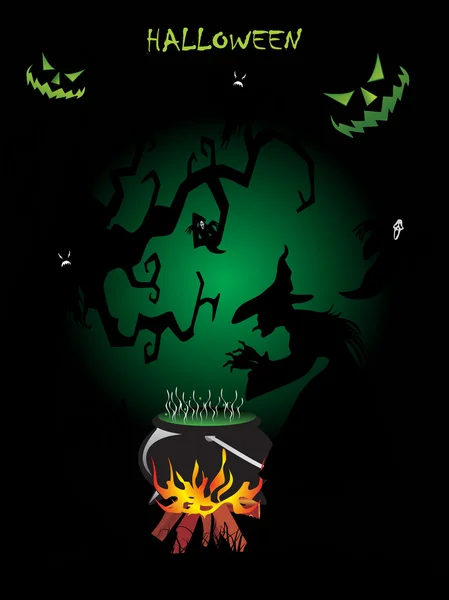 Illustration pour le jour d'Halloween — Image vectorielle