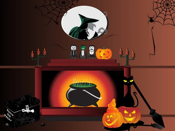 Ilustração para o dia de Halloween —  Vetores de Stock