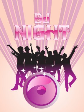 Background for dj night clipart